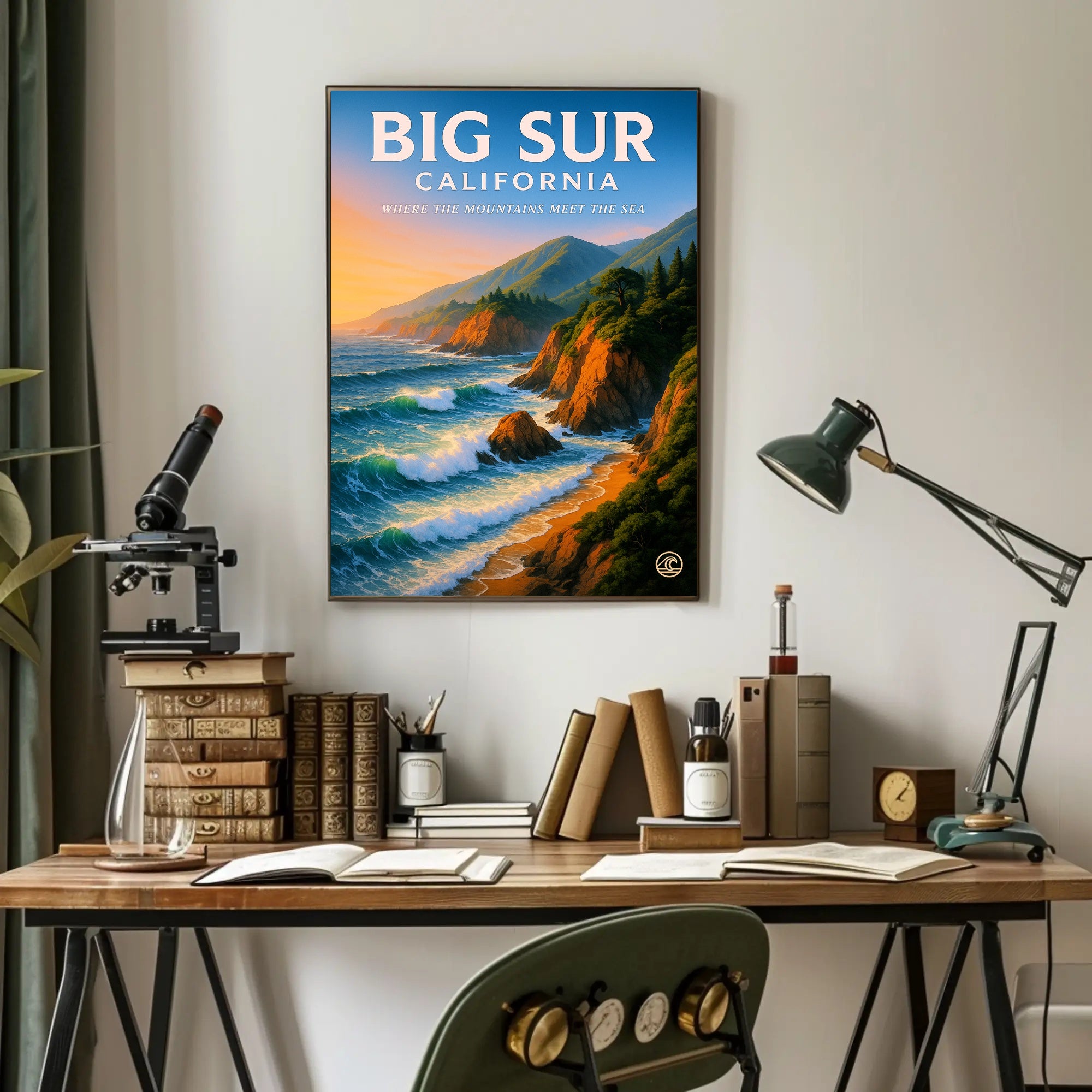 Big Sur - Where the Mountains Meet the Sea Poster PosterGoat