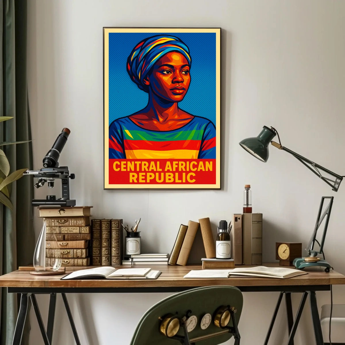 Central African Republic Cultural Poster