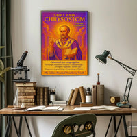 Saint John Chrysostom The Golden-Mouthed Preacher Poster PosterGoat
