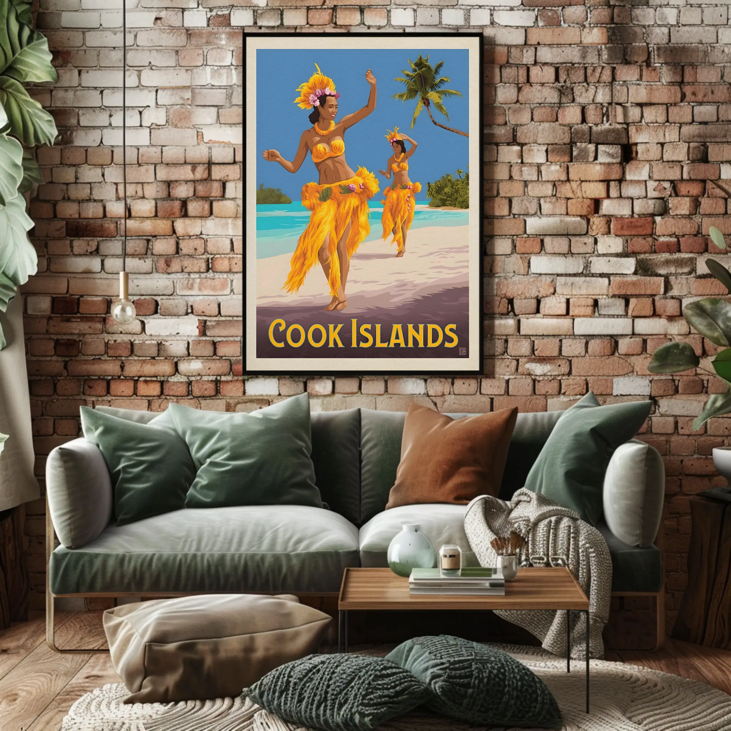 Cook Islands Vintage Poster