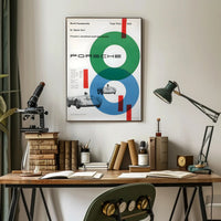 Porsche's Quadruple Success at Targa Florio 1959 Poster