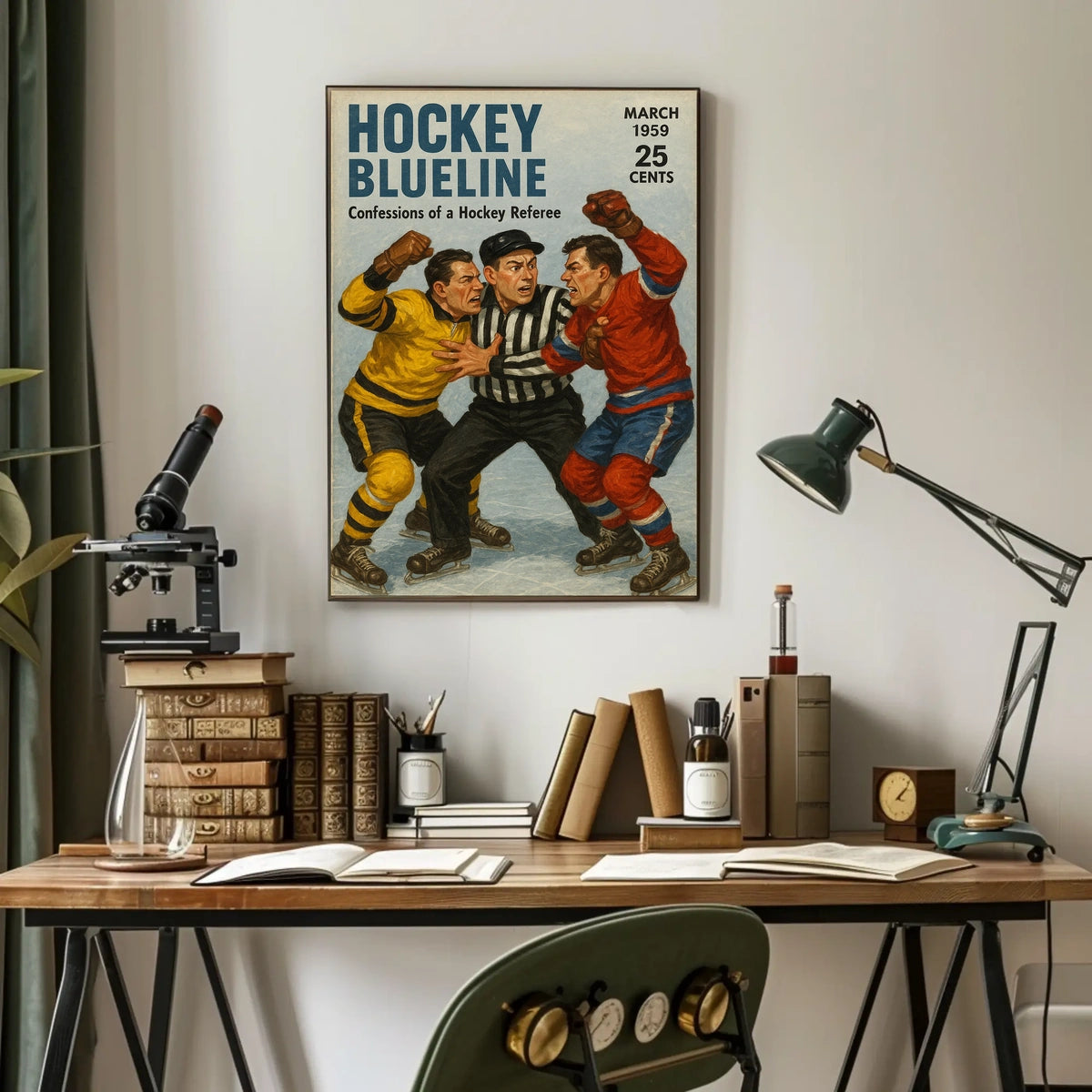 Hockey Blueline Confessions of a Hockey Referee Poster