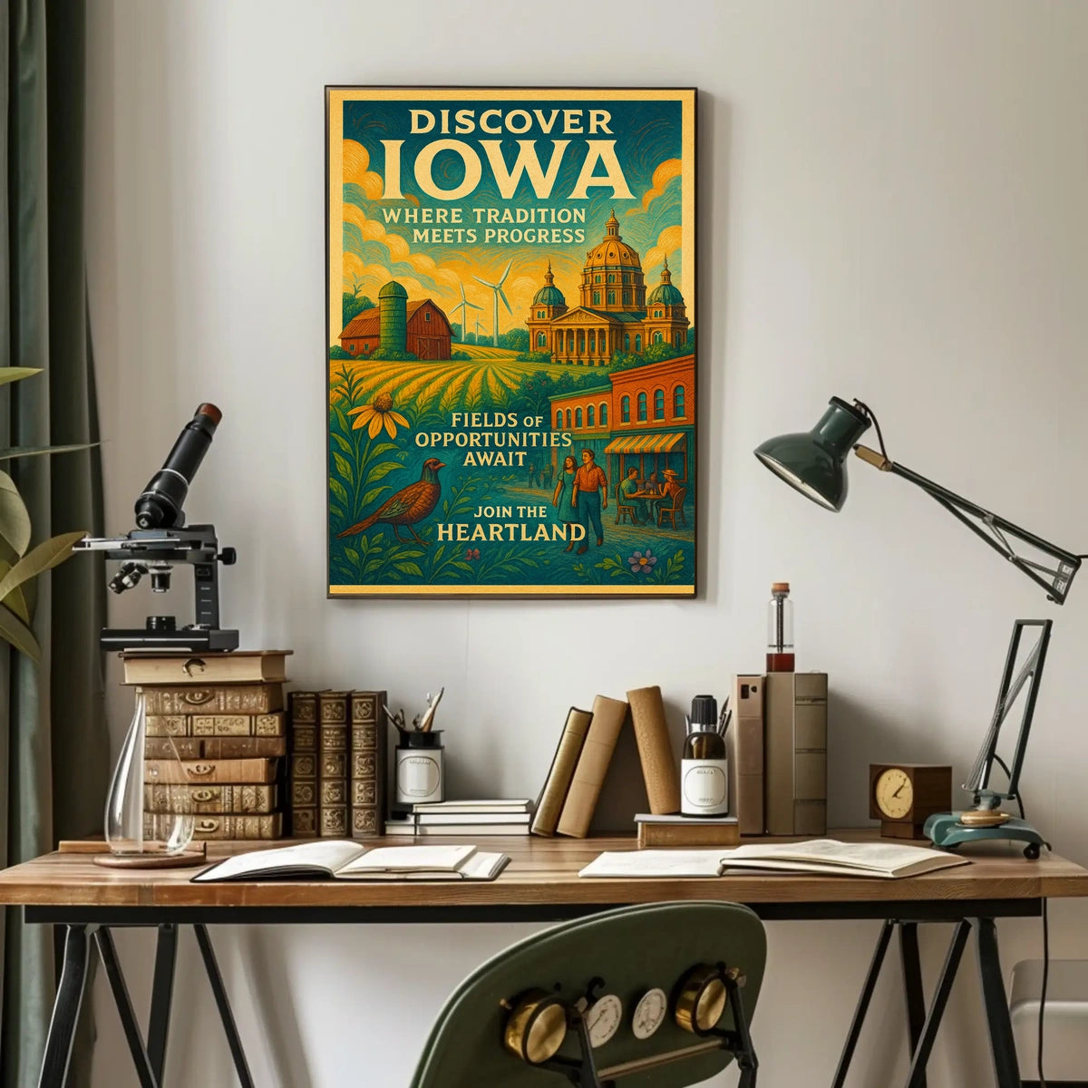 Discover Iowa Poster