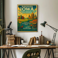 Discover Iowa Poster