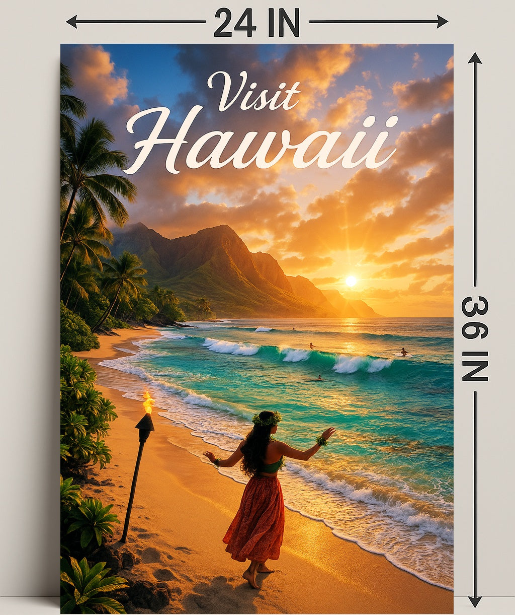 Visit Hawaii Poster PosterGoat