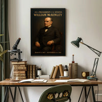 William McKinley Historical Portrait Presidential Poster PosterGoat