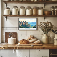 Blue Mountains Scenic Travel Poster