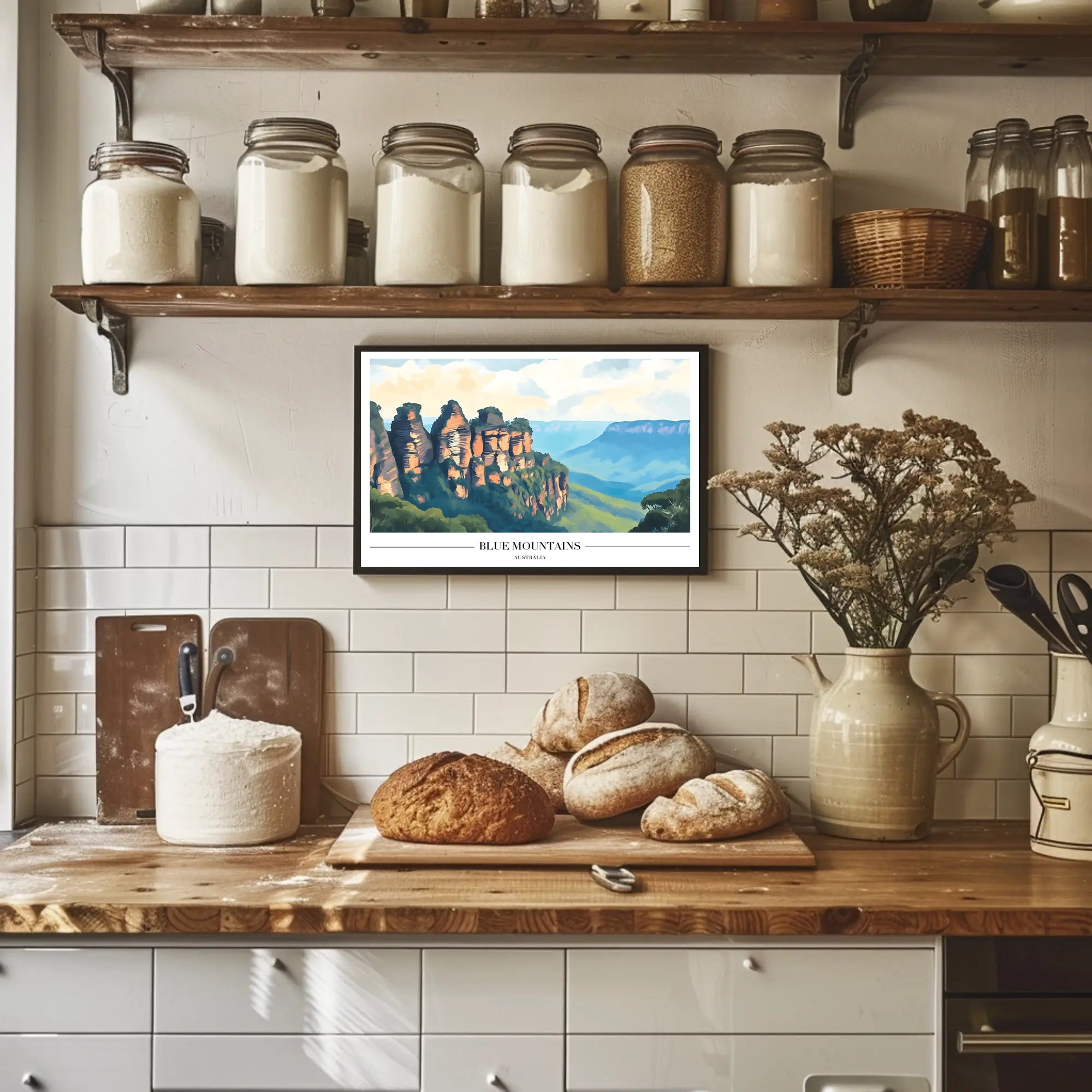 Blue Mountains Scenic Travel Poster