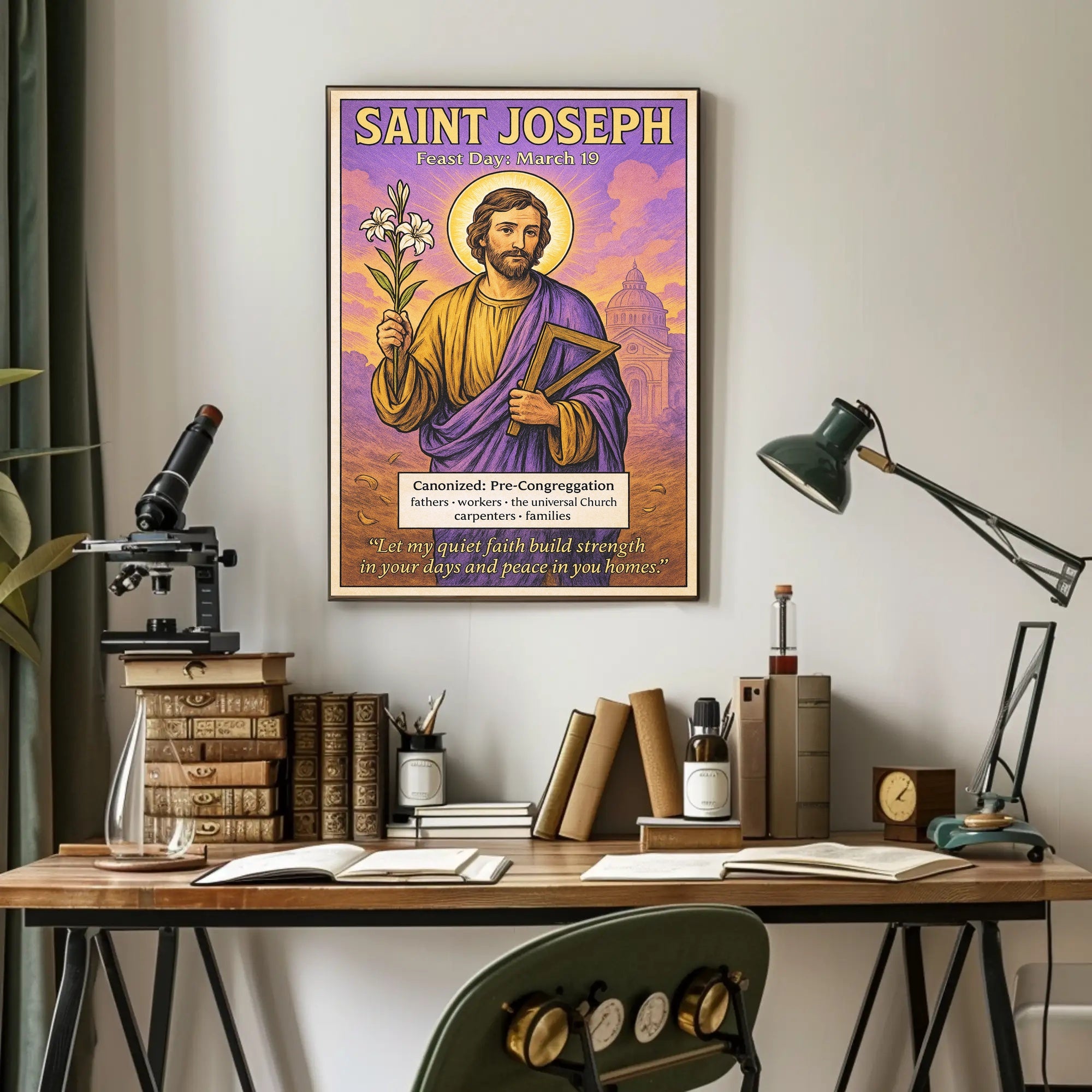 Saint Joseph Feast Day: March 19 Poster PosterGoat