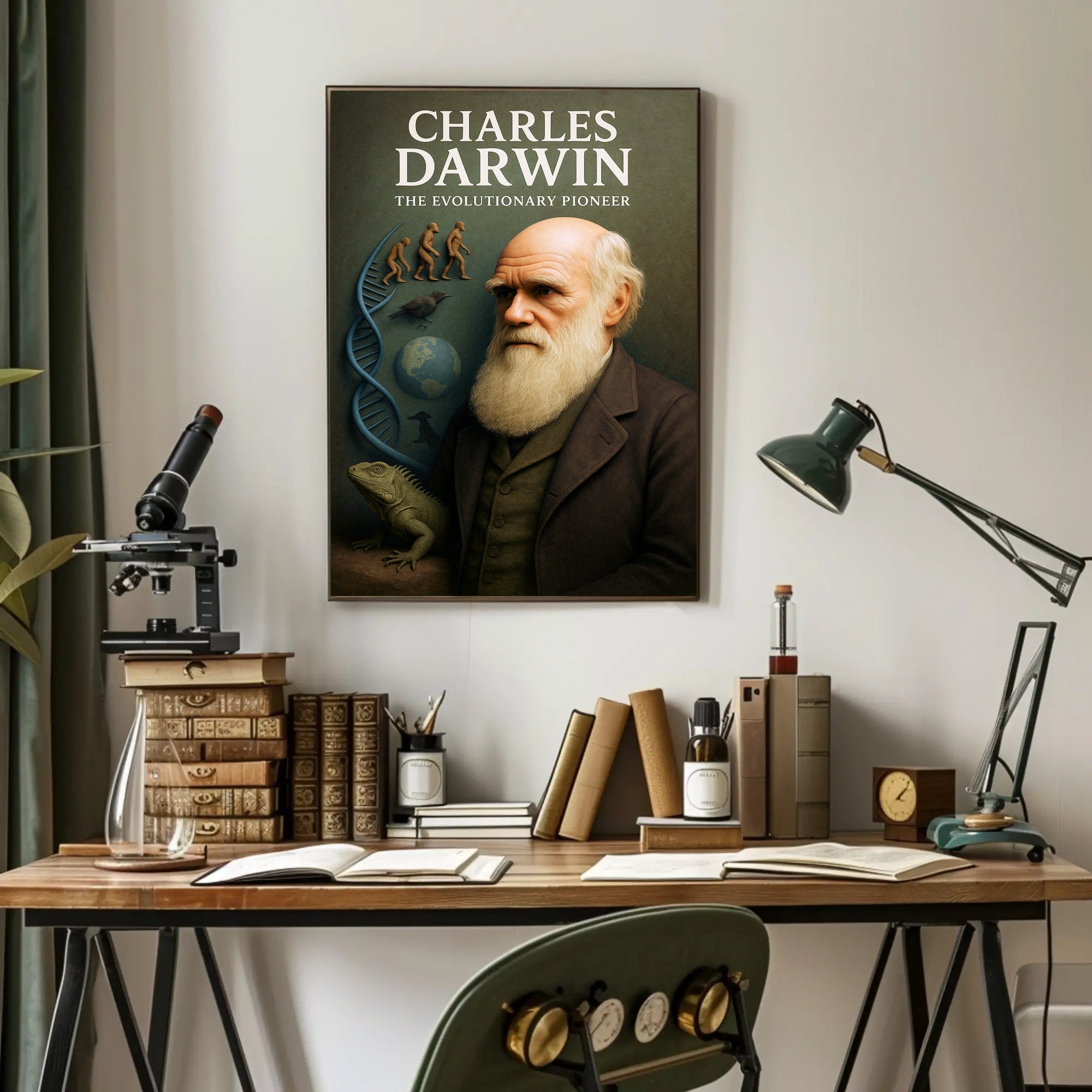 Charles Darwin The Evolutionary Pioneer Poster PosterGoat