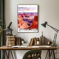 Grand Canyon Watercolor Wall Art Poster