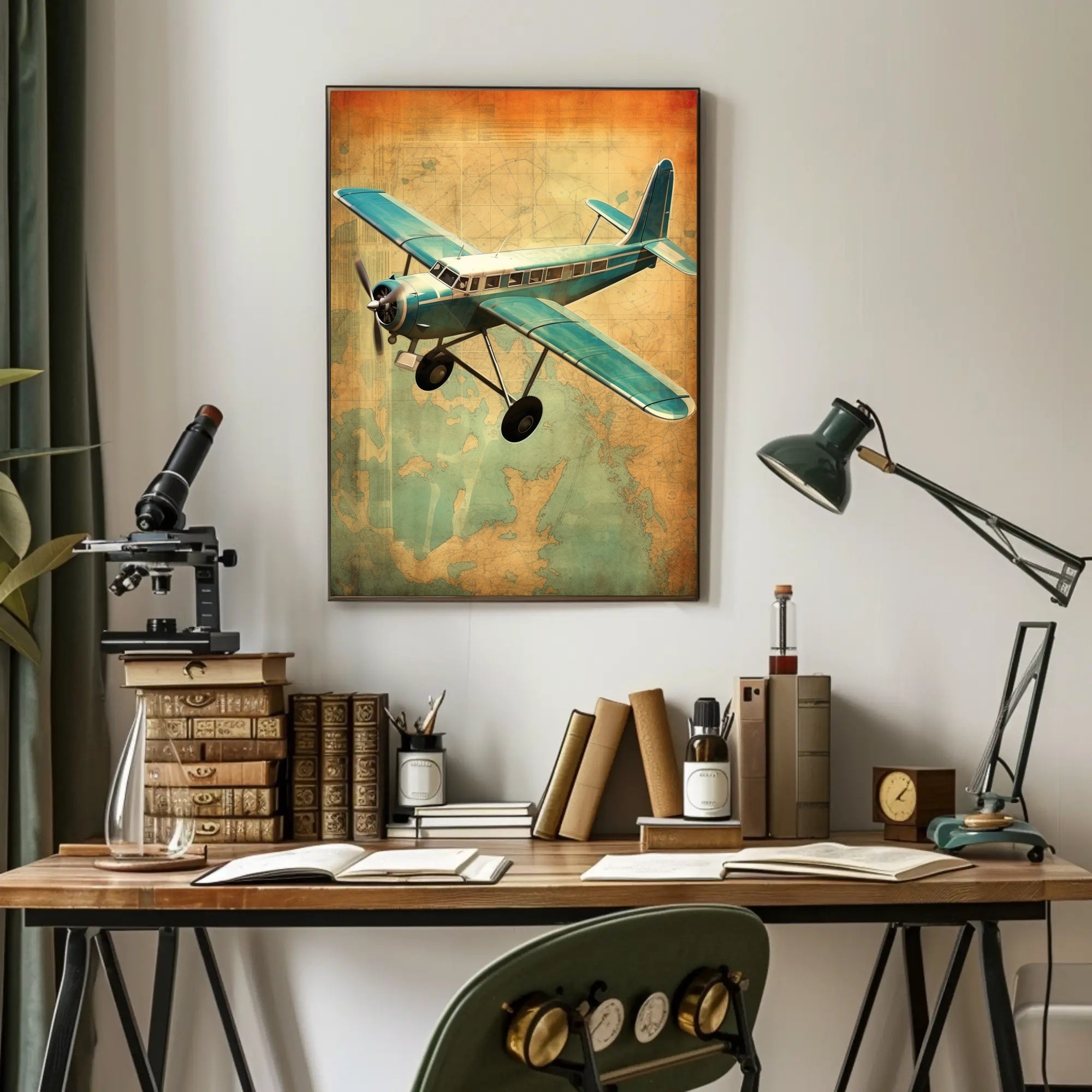 Vintage Adventure in Aviation Poster