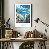 Casablanca Cityscape Poster