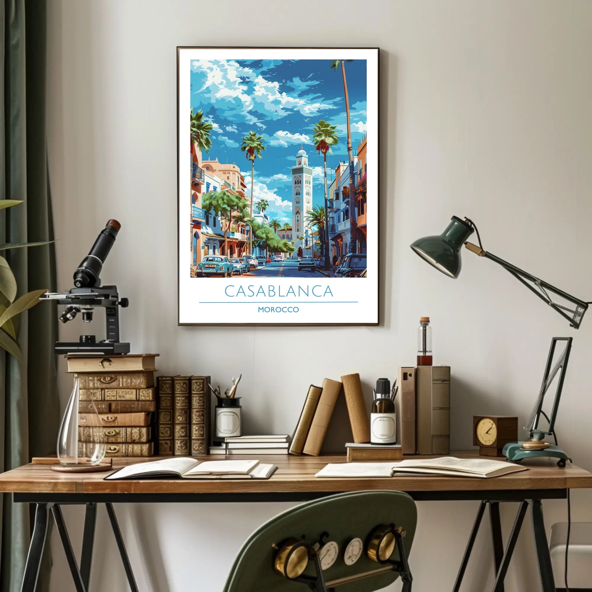 Casablanca Cityscape Poster