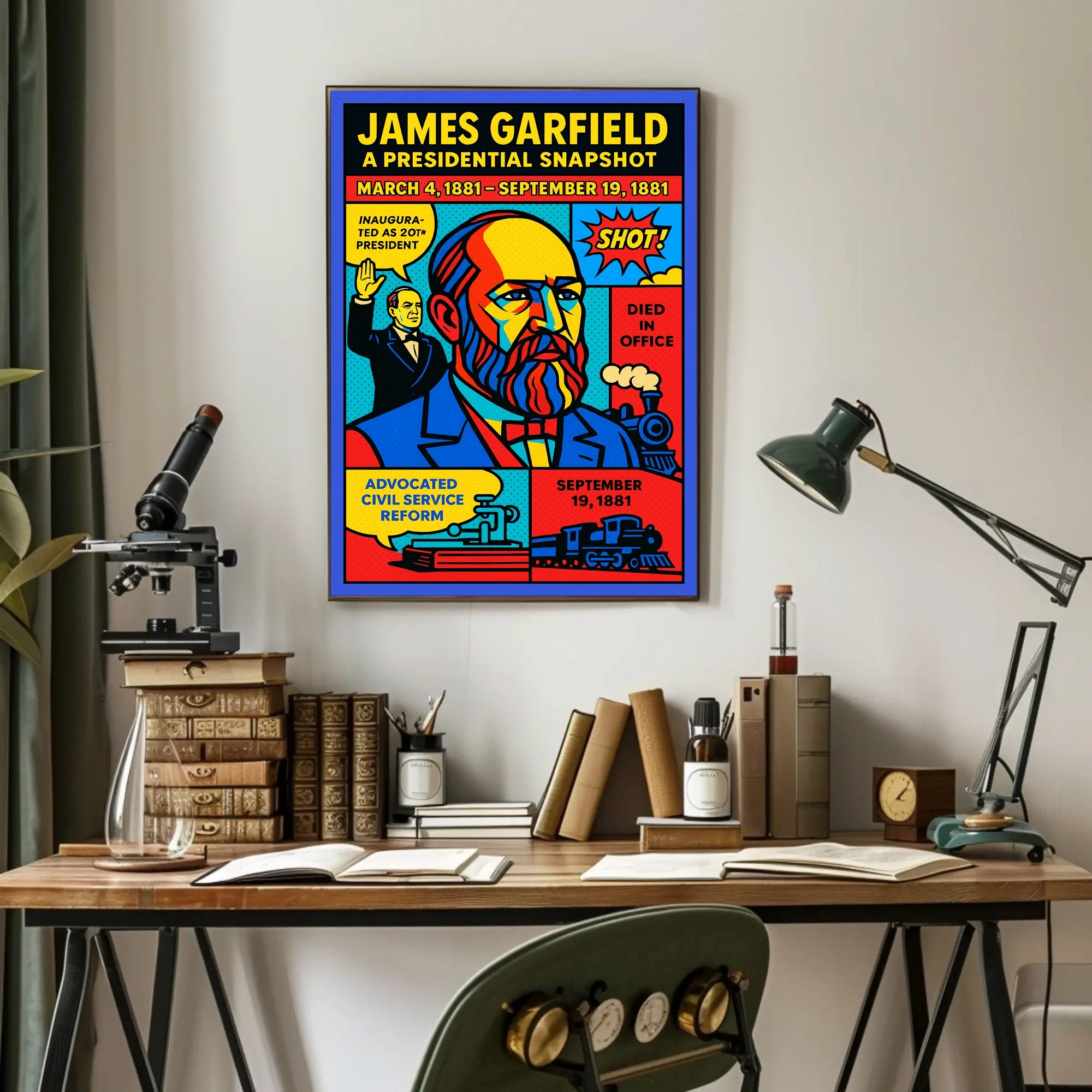 James Garfield 20th President Poster PosterGoat