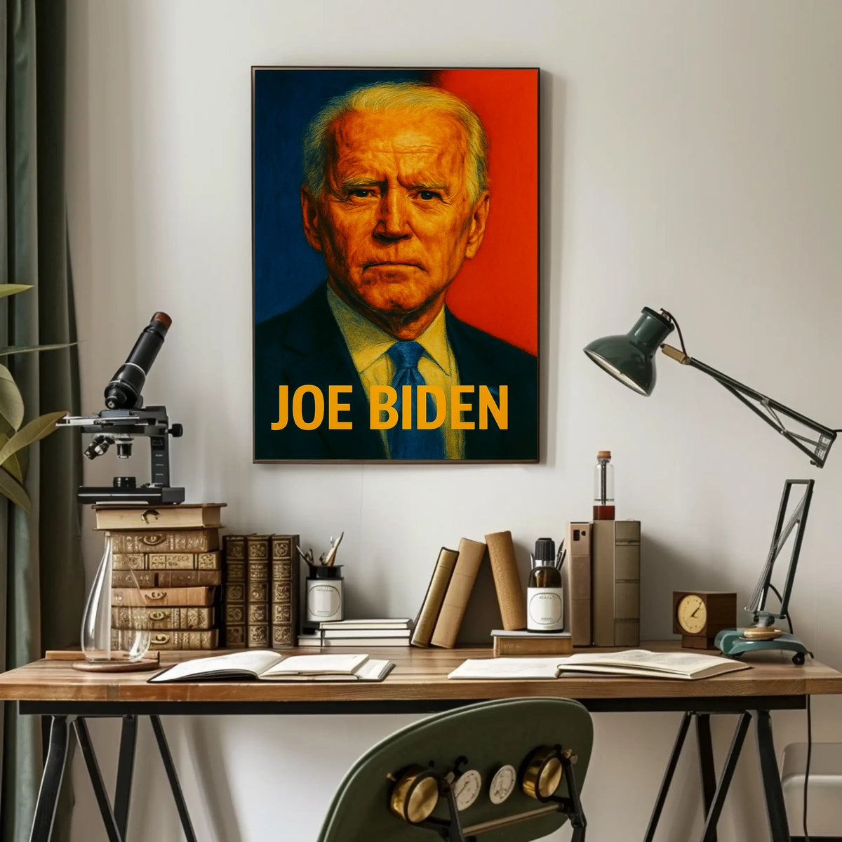 Joe Biden Patriotic Portrait Gift Decor Poster