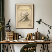 George Washington 1st President Sketch Poster Art Print Decor PosterGoat