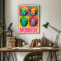 Pop Art Tribute to Monroe Poster