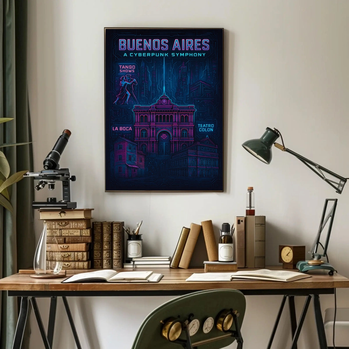 Buenos Aires A Cyberpunk Symphony Poster