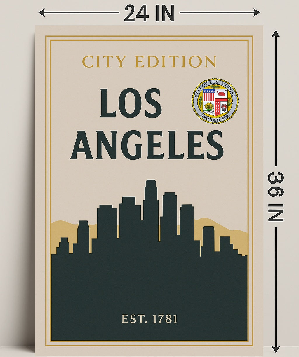 Los Angeles City Edition Poster PosterGoat