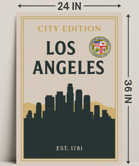 Los Angeles City Edition Poster PosterGoat