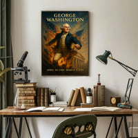 George Washington Vintage Patriotic Historical Poster