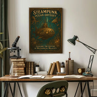Steampunk Ocean Odyssey Poster