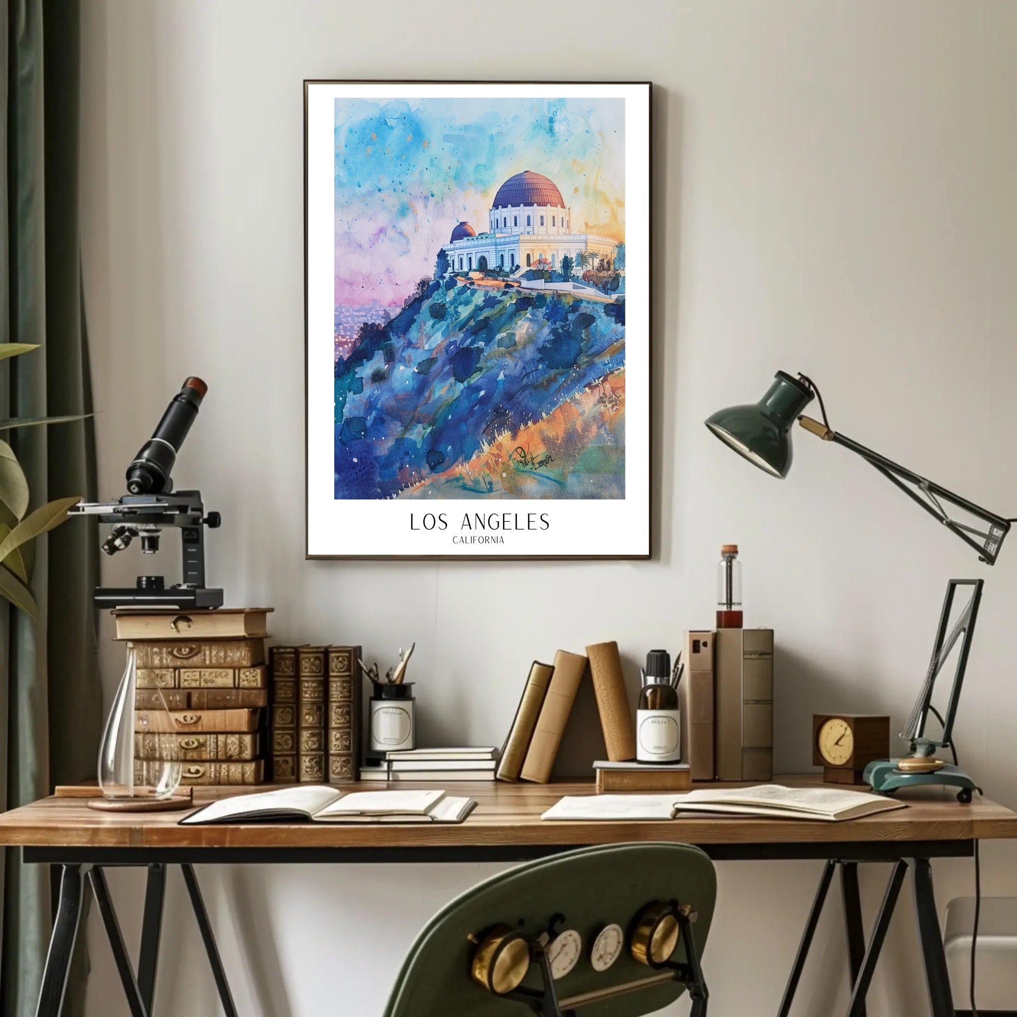 Los Angeles Skyline Poster PosterGoat