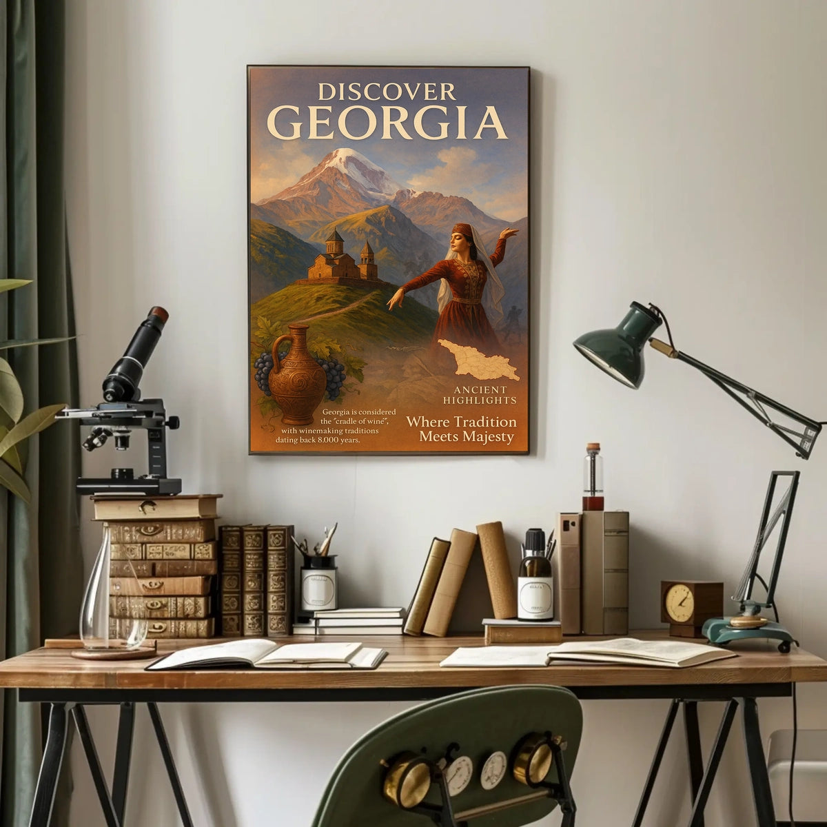 Discover Georgia Where Tradition Meets Poster