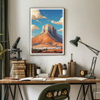 Guadalupe Mountains Poster Scenic National Park Print