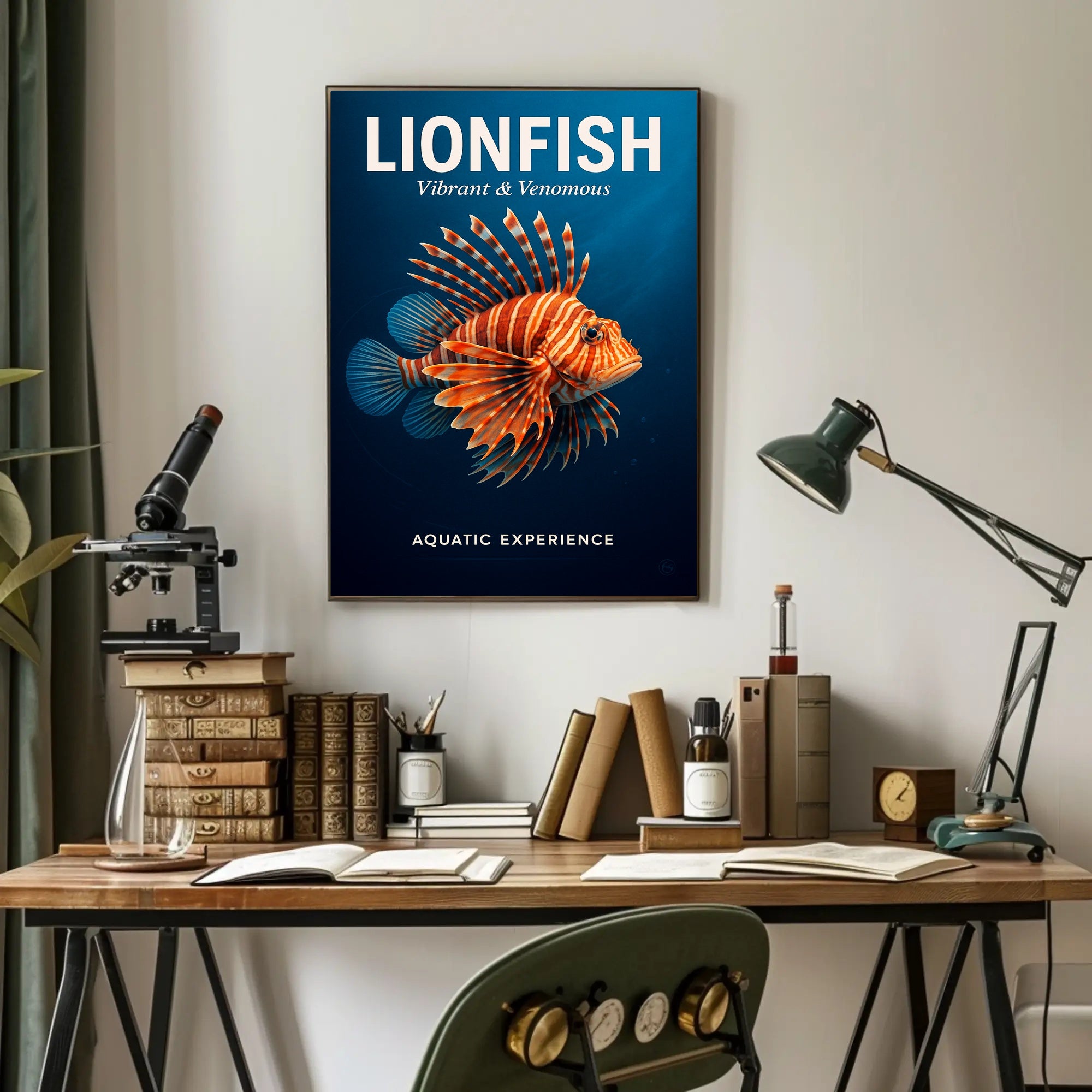 Lionfish Vibrant & Venomous Poster PosterGoat