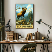 Elk Country Poster PosterGoat