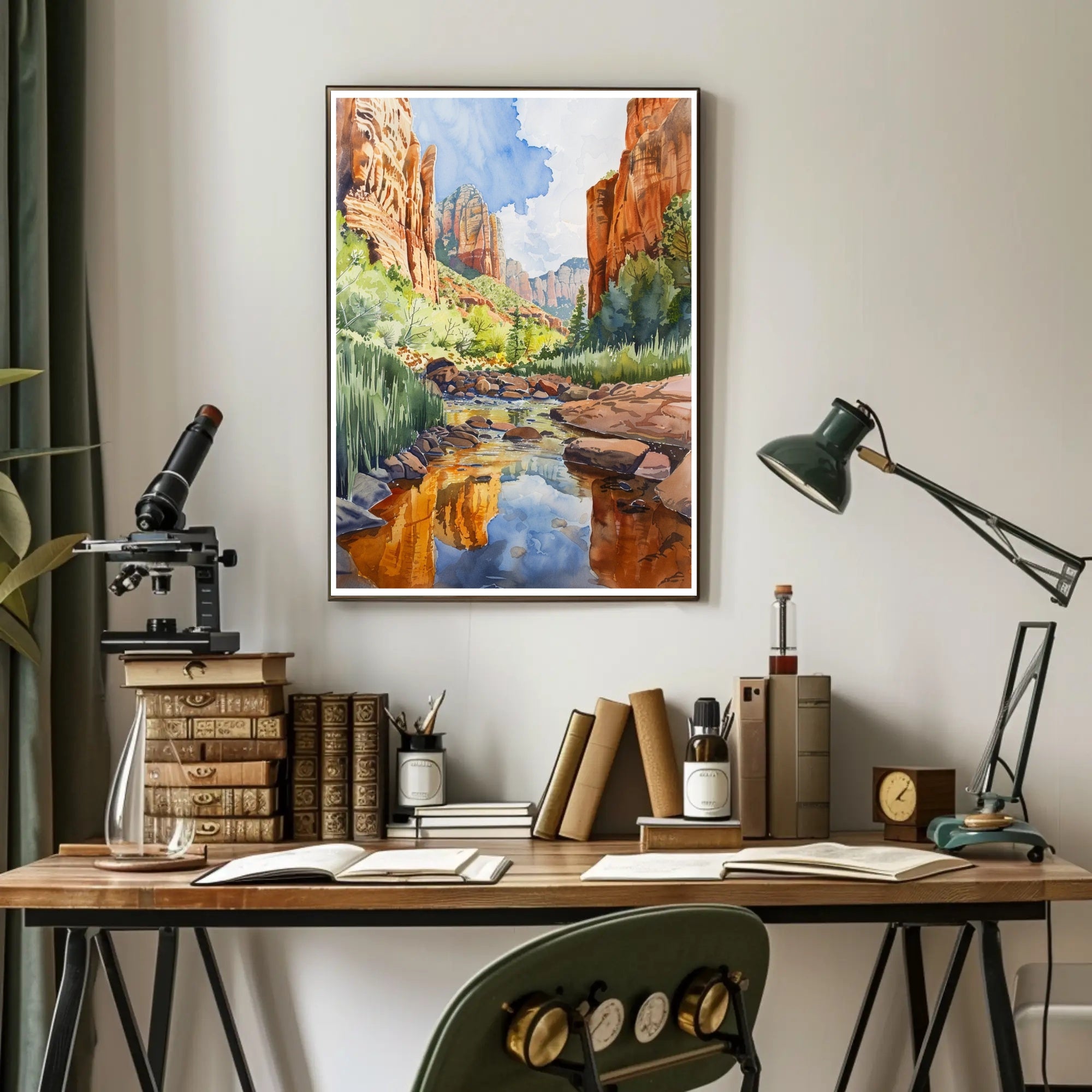 Tranquil Canyon Stream Poster PosterGoat