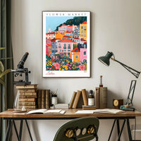 Lisbon Flower Market 2024 Poster PosterGoat