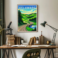 Scenic Delaware Roadway Poster