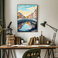Scenic View of Dublin Poster