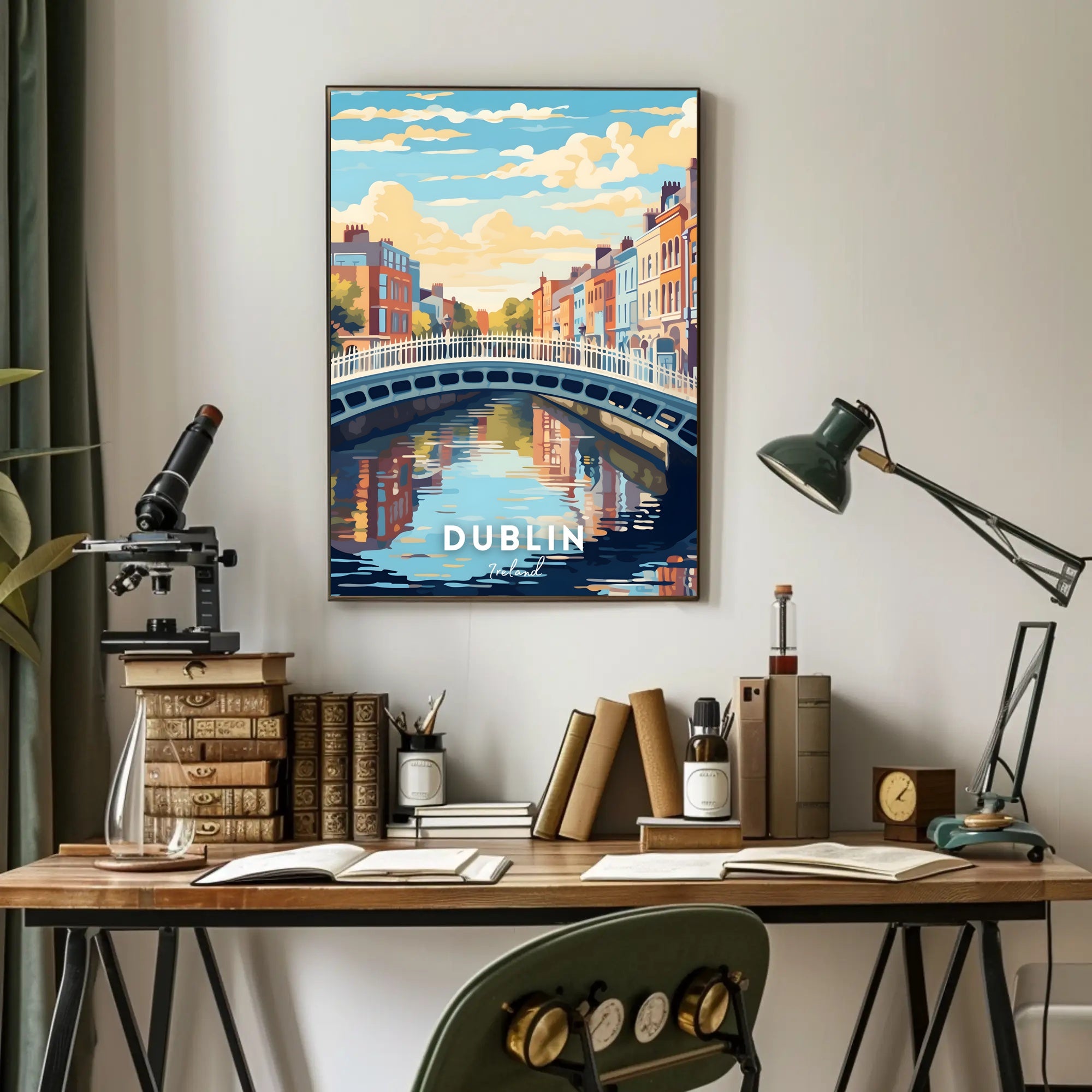 Scenic View of Dublin Poster