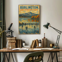 Burlington Lake Champlain Lights Poster