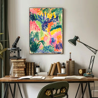 Vibrant Abstract Landscape Print: Abstract, Artistic, or Pop Culture Poster