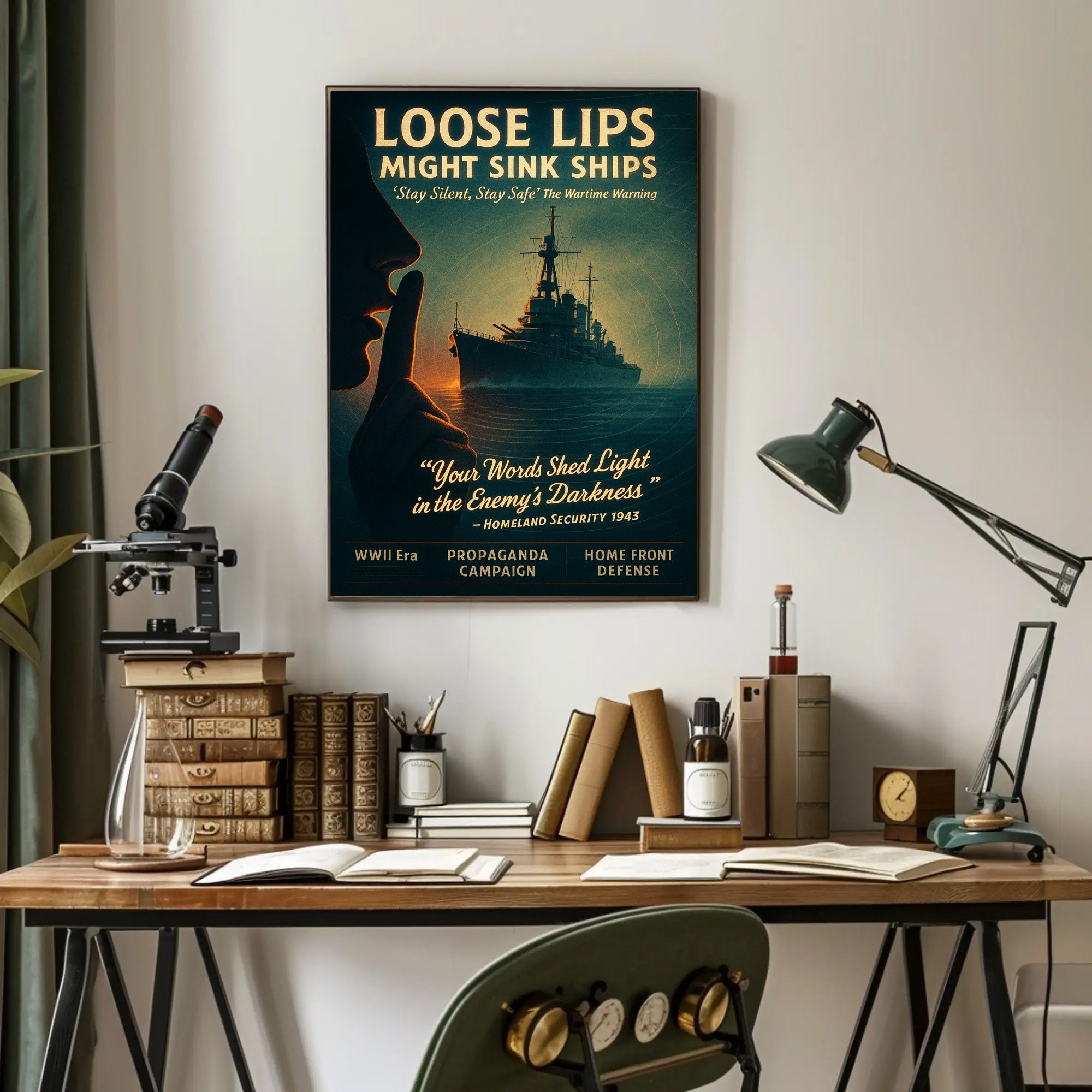 Loose Lips Might Sink Ships Poster