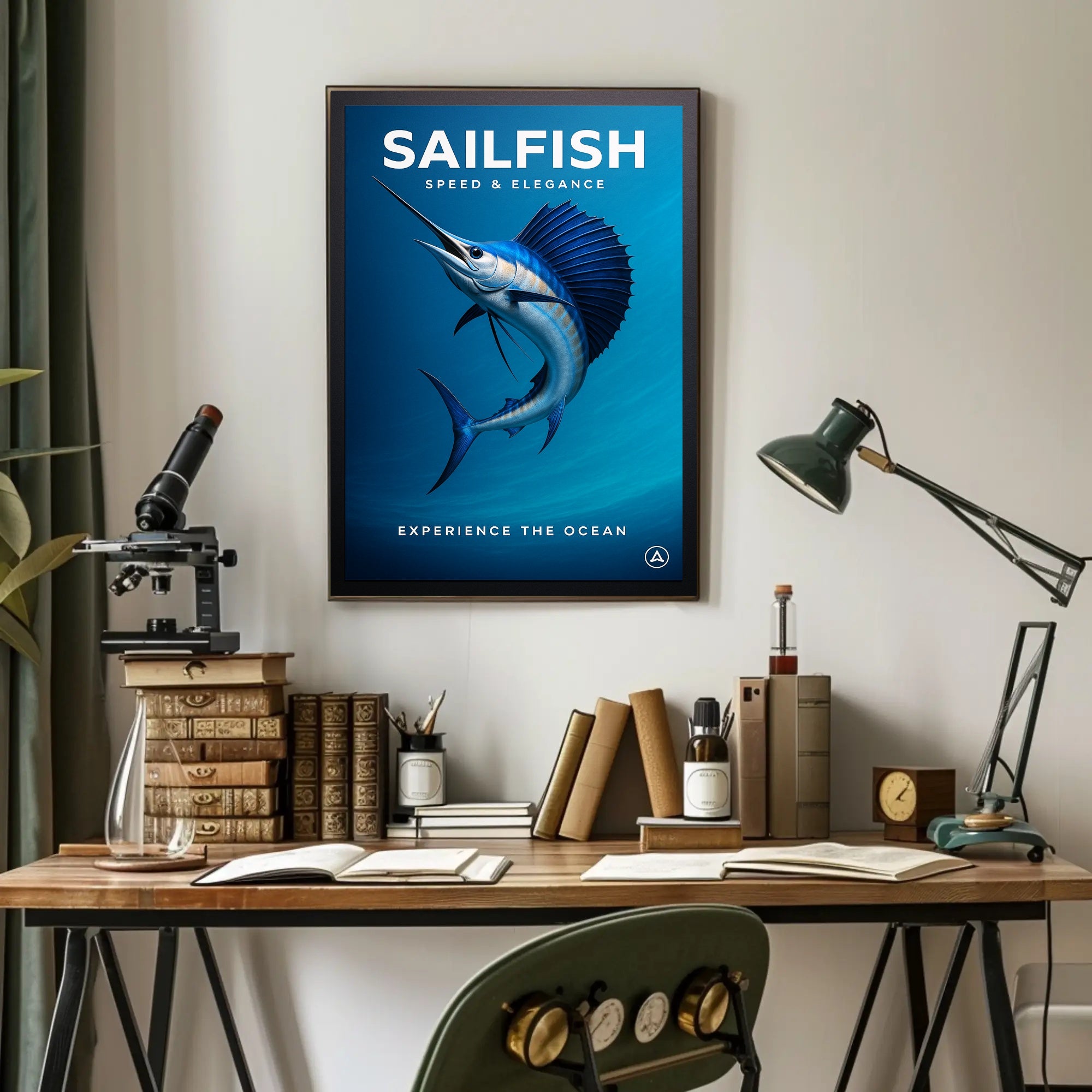 Sailfish Speed & Elegance Poster PosterGoat