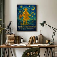 George Washington Patriotic Vintage Historical Poster