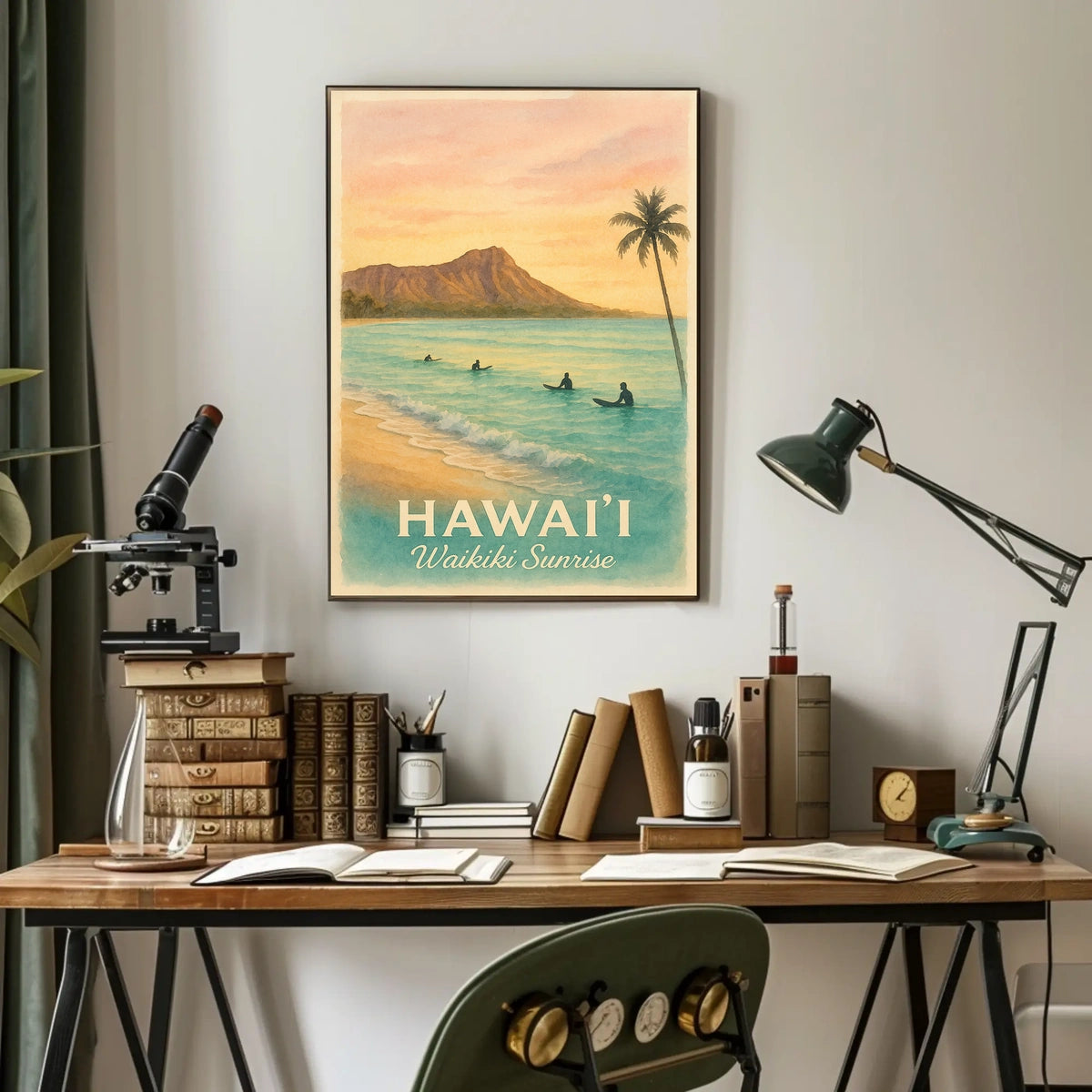 Hawaii Waikiki Sunrise Poster
