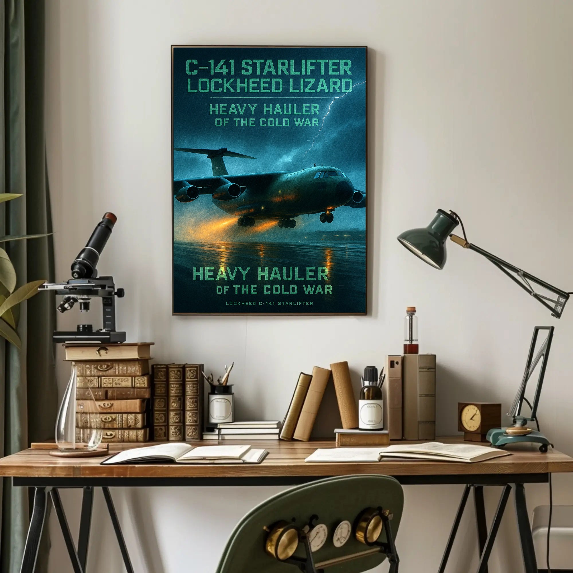 Lockheed C-141 Starlifter - Heavy Hauler of the Cold War Poster PosterGoat