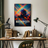Bossier City Louisiana Scenic Minimalist Urban Life Poster