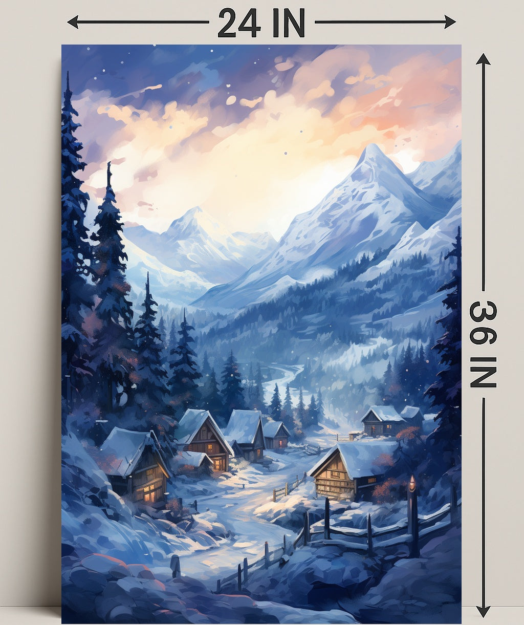 Winter Wonderland Village Poster