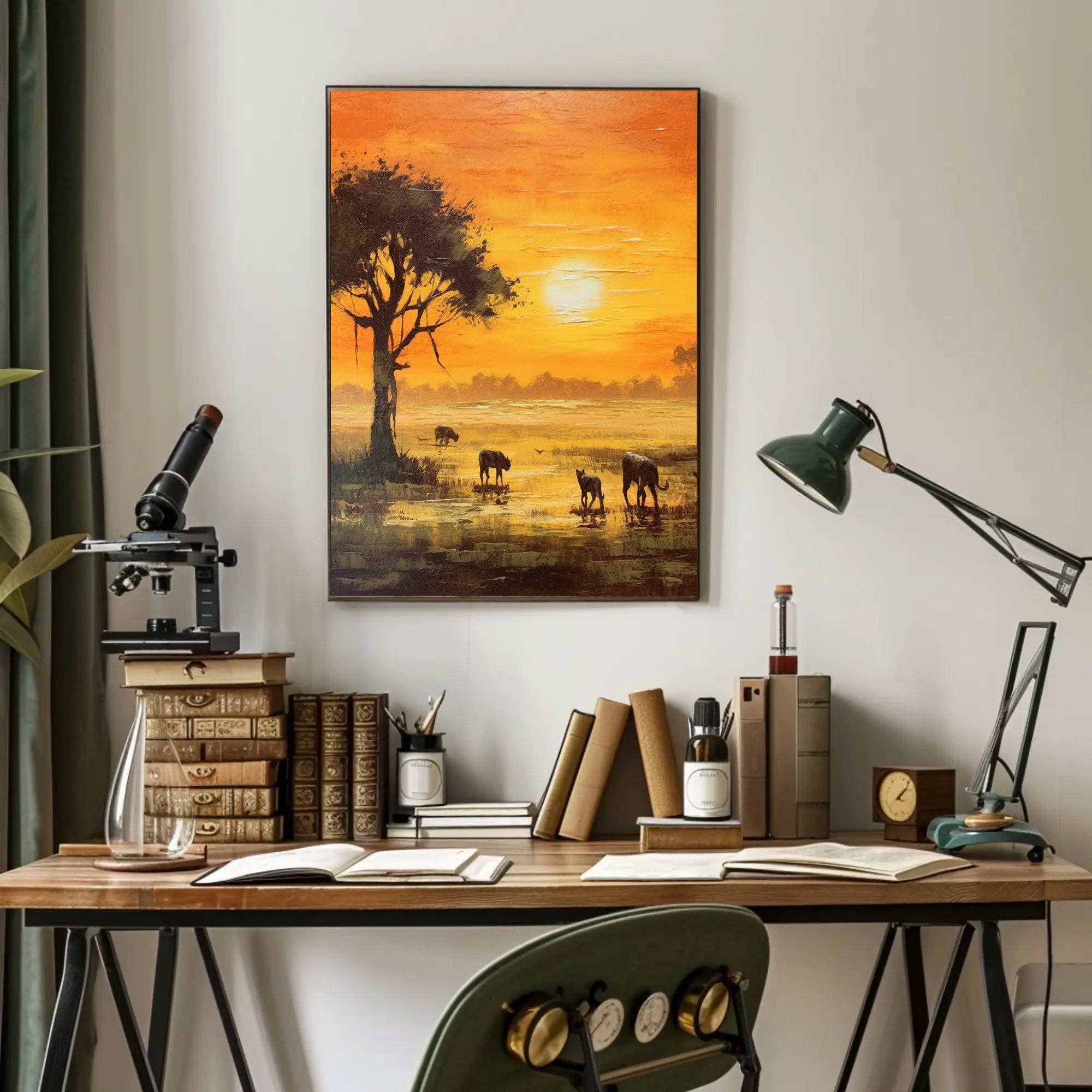 Sunset Serengeti Poster