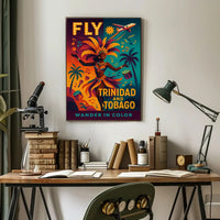 Wander in Color Vibrant Caribbean Travel Poster PosterGoat