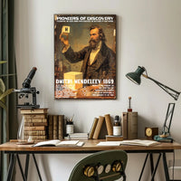 Mendeleev Chemistry Inspiration Vintage Educational or Infographic Poster