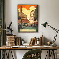 Vibrant Roman Streetscape Poster